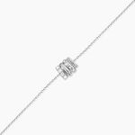 Bracelet Edna Argent Blanc Oxyde De Zirconium - Bracelets fantaisie Femme | Marc Orian