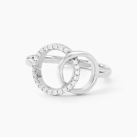 Bague Isabel Argent Blanc Oxyde De Zirconium - Bagues avec pierre Femme | Marc Orian