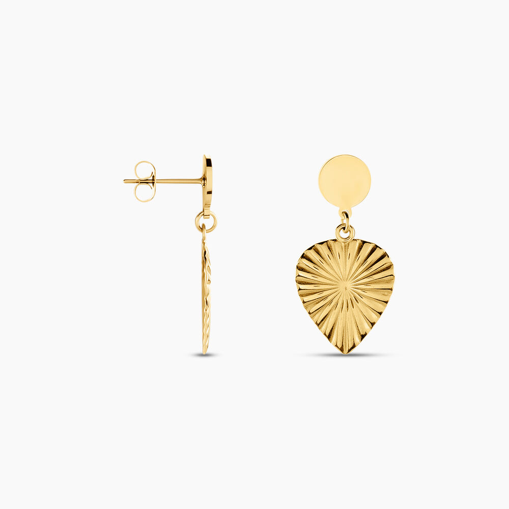 Boucles D'oreilles Pendantes Hyacinth Acier Jaune - Pendantes Femme | Marc Orian
