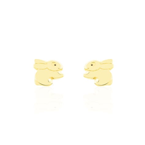Boucles D'oreilles Puces Lapin Or Or Jaune - Puces Enfant | Marc Orian