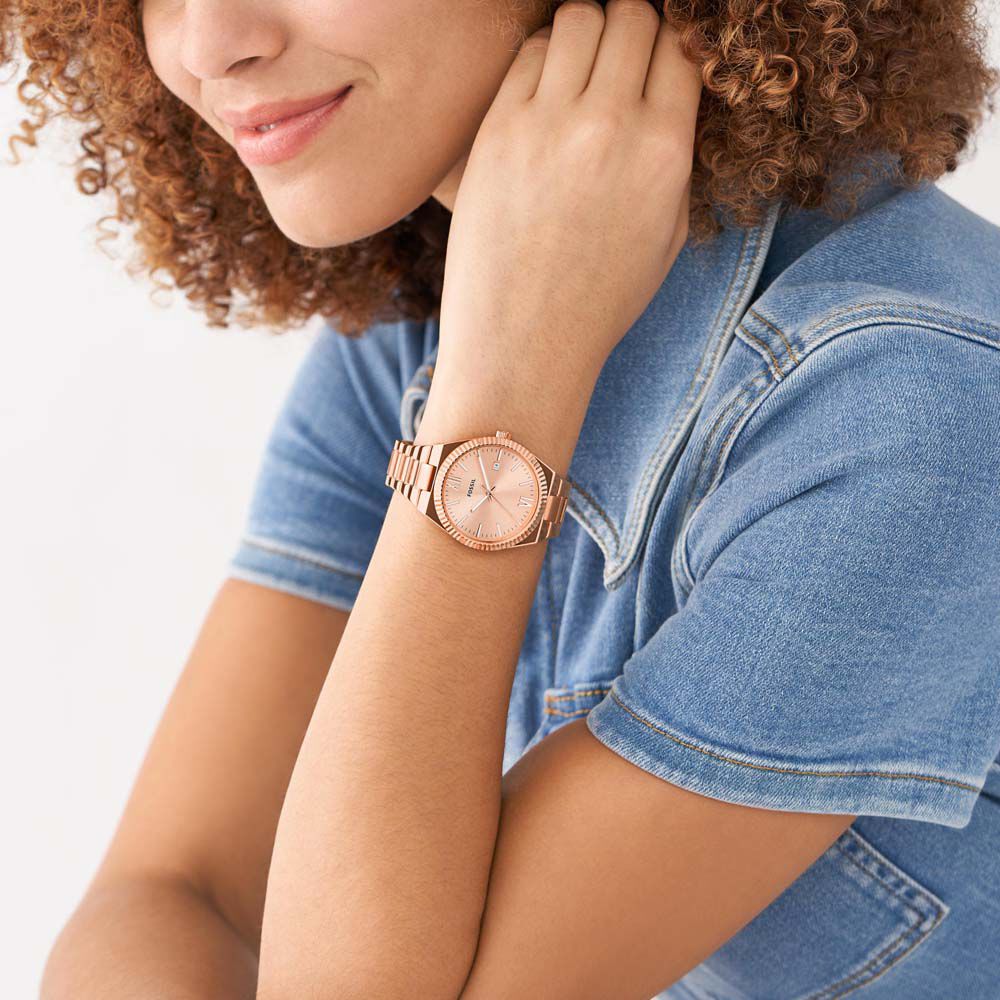 Montre Fossil Scarlette Rose - Montres classiques Femme | Marc Orian