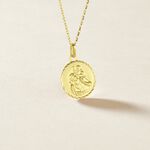 Pendentif Saint Christophe Diamante Or Jaune - Bijoux personnalis&eacute;s Famille | Marc Orian