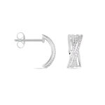 Boucles D'oreilles Puces Julianne Or Blanc Diamant - Puces Femme | Marc Orian