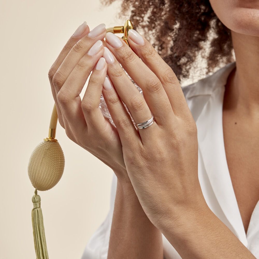 Bague croisée or hot sale