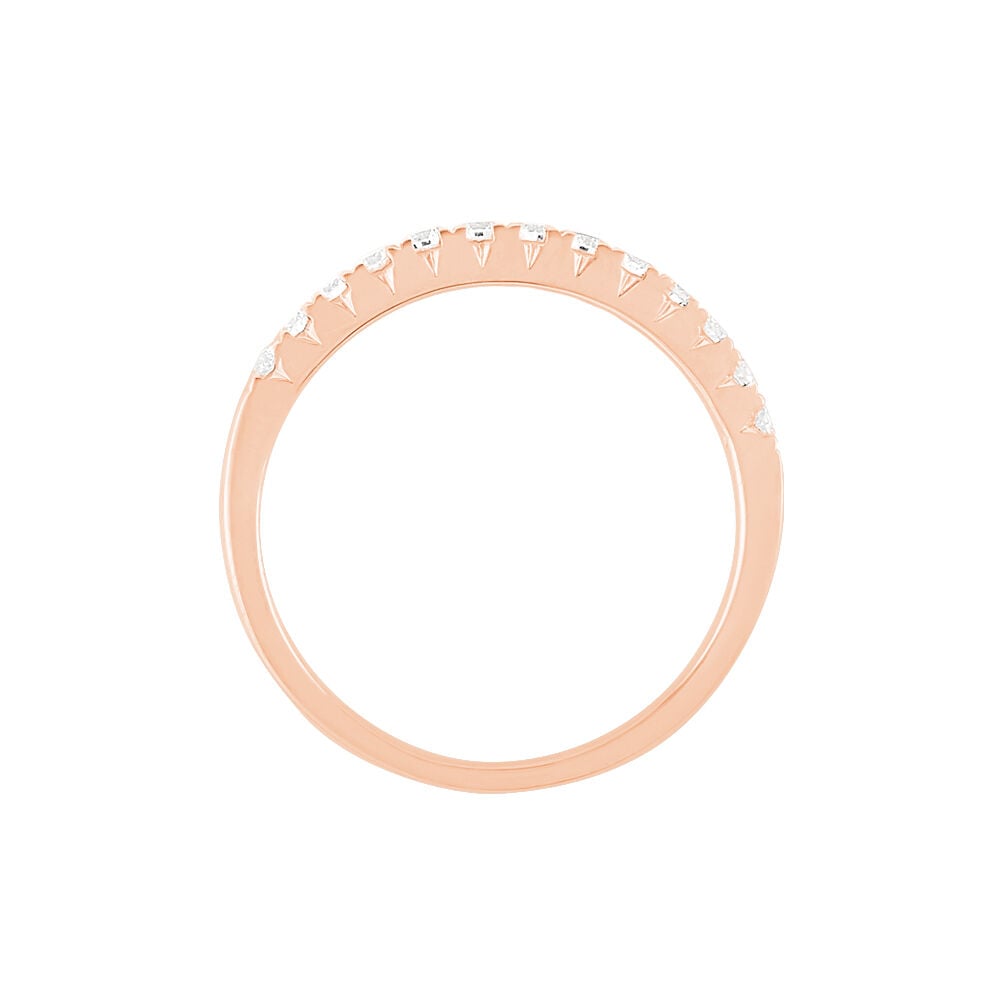 Alliance Pristina Or Rose Diamant - Alliances duo Femme | Marc Orian