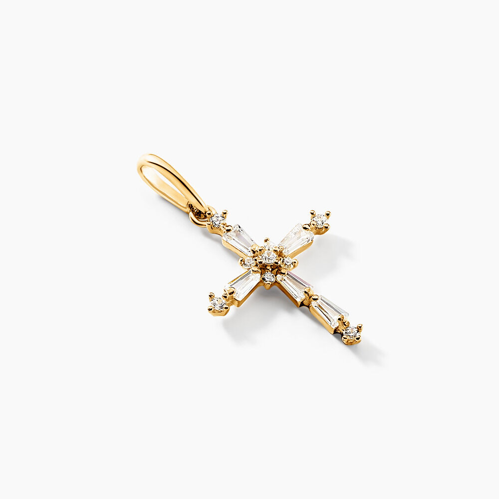 Pendentif Cystenian Or Jaune Oxyde De Zirconium - Pendentifs Femme | Marc Orian