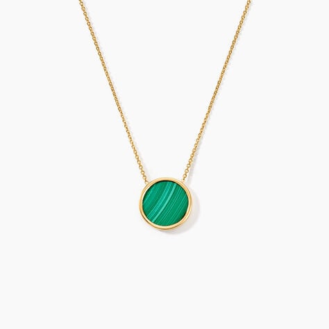 Collier Florica Or Jaune Malachite - Colliers avec pierres Femme | Marc Orian