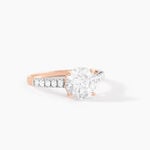 Bague Terese Or Rose Oxyde De Zirconium - Solitaires Femme | Marc Orian