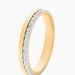 Alliance Fantaisie Diamantee Ruban Plat Or Bicolore - Alliances duo Unisex | Marc Orian