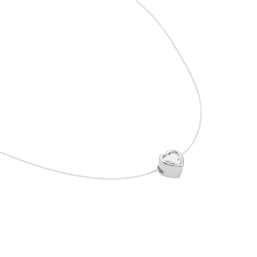 Collier Nylon Argent Blanc Oxyde - Colliers Femme | Marc Orian