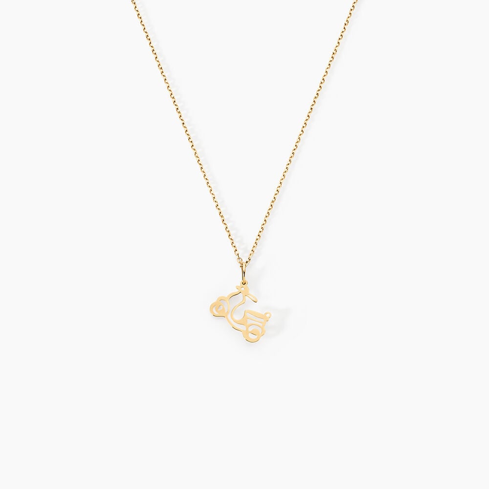 Pendentif Julius Scooter Or Jaune - Pendentifs Famille | Marc Orian