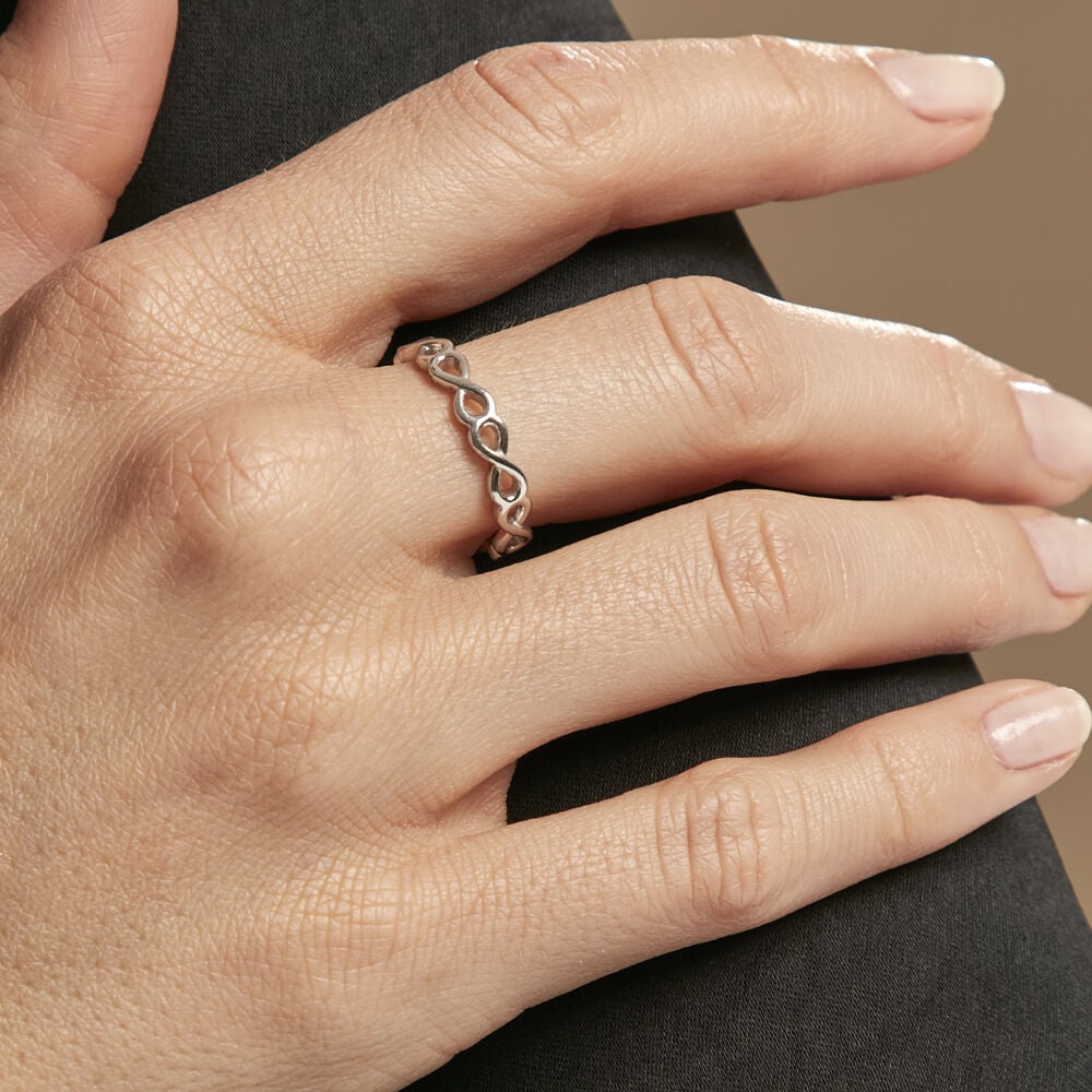 Bague Salma Argent Blanc - Bagues Femme | Marc Orian
