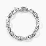 Bracelet Nazima Maille Marine Argent Blanc - Bracelets cha&icirc;nes Femme | Marc Orian