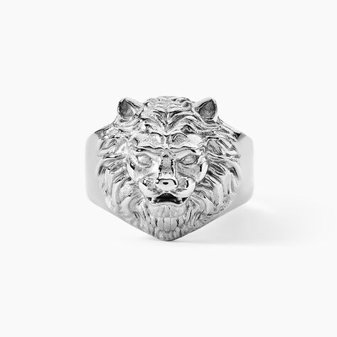 Chevali&egrave;re Guess Lion King Acier Argent&eacute; - Bijoux fantaisie Homme | Marc Orian