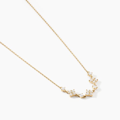 Collier Majestueuse Or Jaune Oxyde De Zirconium - Colliers avec pierres Femme | Marc Orian