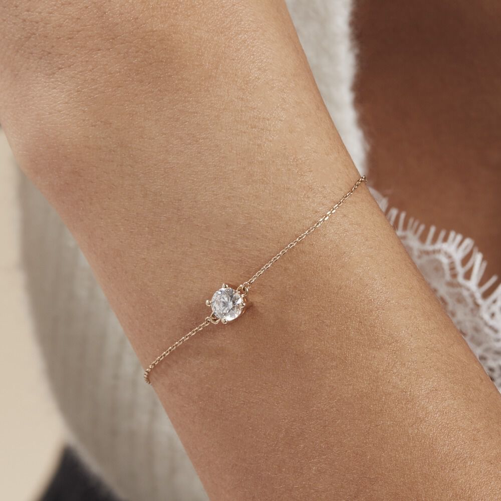 Bracelet Plaqué Or Jaune Nilay Oxyde De Zirconium - Bracelets chaînes Femme | Marc Orian
