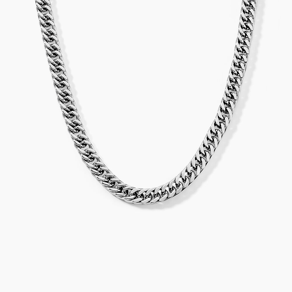 Collier Frederic Acier Blanc - Colliers Homme | Marc Orian