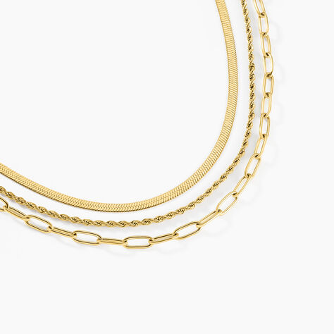 Collier Thika Acier Jaune - Colliers ete Femme | Marc Orian