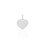 Pendentif Ange Coeur Or Blanc - M&eacute;dailles et m&eacute;daillons Famille | Marc Orian