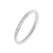 Alliance Laurie Demi-tour Or Blanc Diamant - Alliances avec pierres Femme | Marc Orian