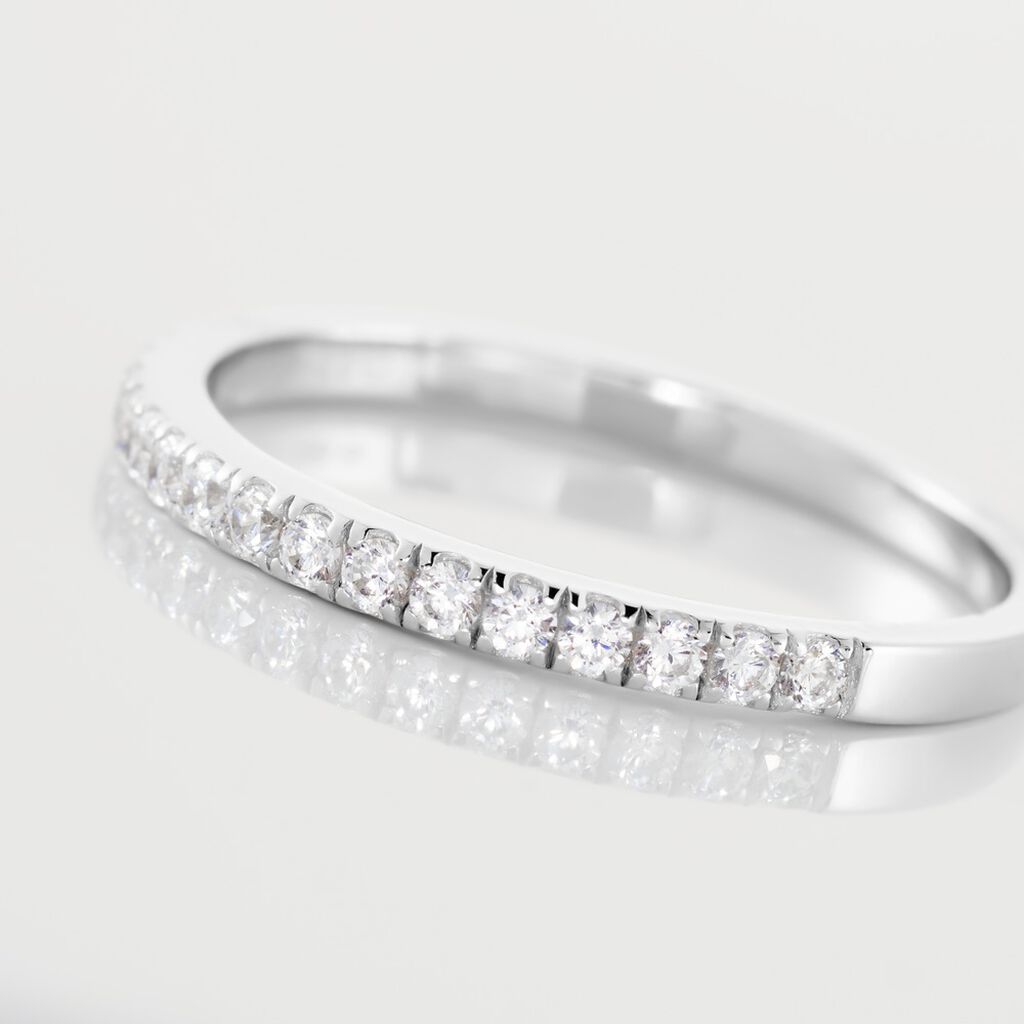 Alliance Florence Argent Blanc Oxyde De Zirconium - Alliances Femme | Marc Orian