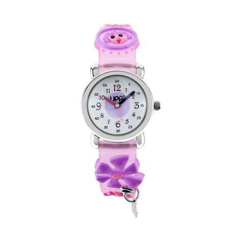 Montre Upp Fleur Blanc Et Parme - Montres étanches Enfant | Marc Orian
