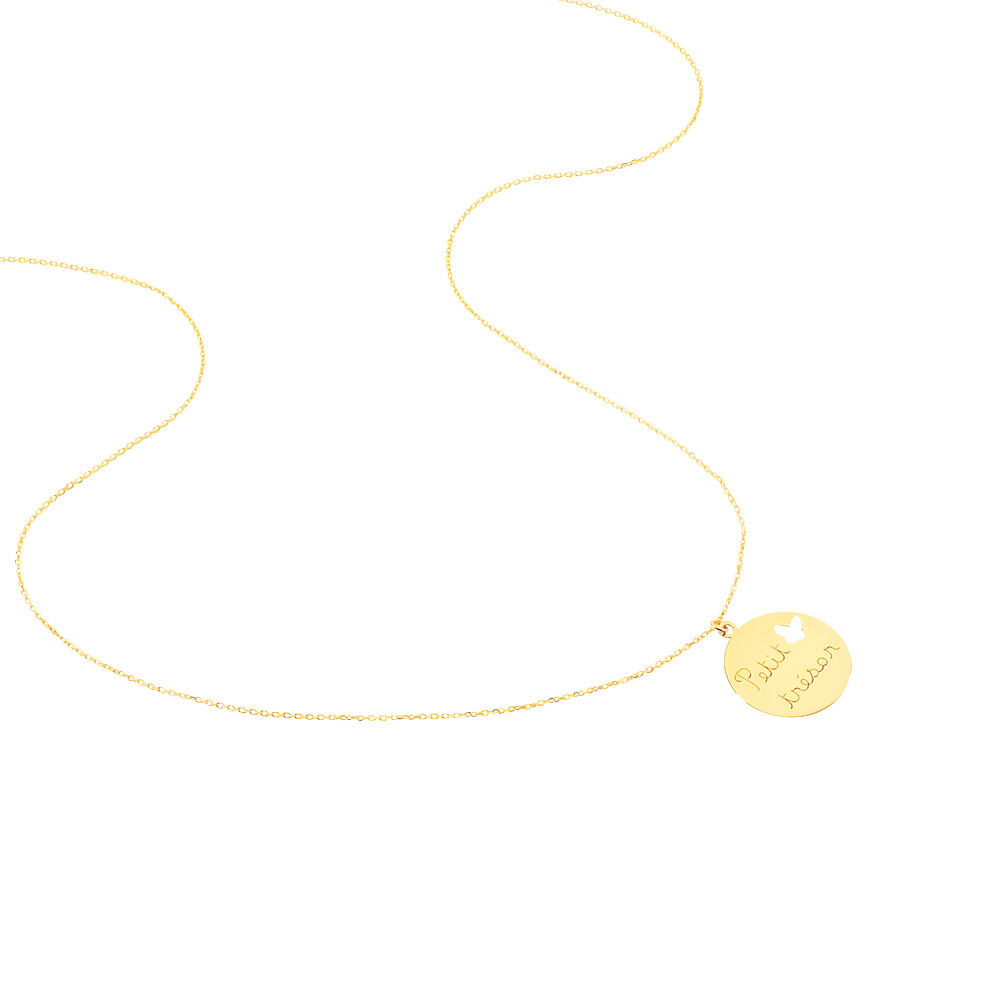 Collier Benedicte Message Or Jaune - Colliers ete Enfant | Marc Orian