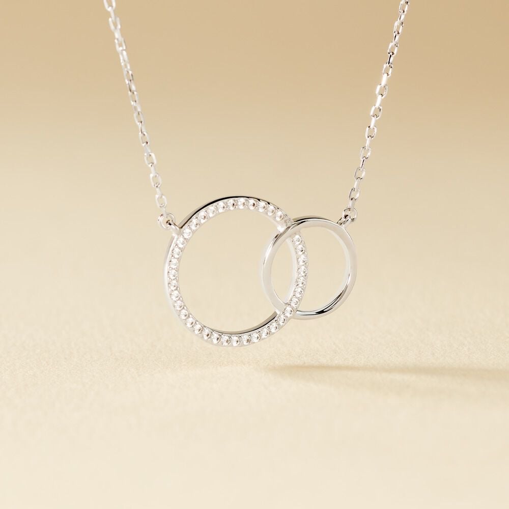 Collier Yalaz Argent Blanc Oxyde De Zirconium - Colliers avec pierres Femme | Marc Orian