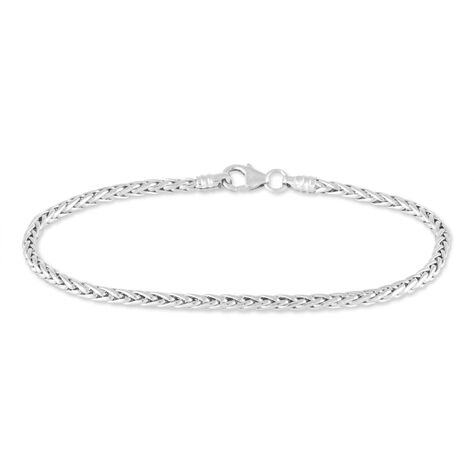Bracelet Jany Maille Palmier Or Blanc - Bracelets mailles Femme | Marc Orian