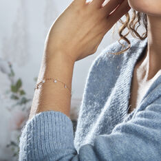 Bracelet Myosothis Plaqué Or Oxydes De Zirconium - Bracelets chaînes Femme | Marc Orian