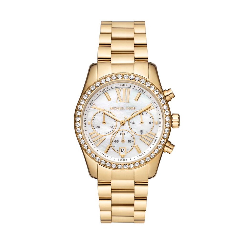 Montre Michael Kors Lexington Blanc - Montres étanches Femme | Marc Orian