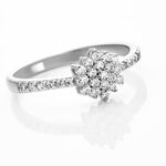 Bague Garoune Argent Blanc Oxyde De Zirconium - Bijoux fantaisie Femme | Marc Orian