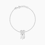 Bracelet Argent Blanc Sisile - Bracelets fantaisie Femme | Marc Orian