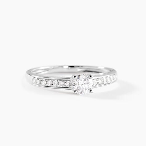 Bague Aramis Ld Platine Blanc Diamant Synthétique - Solitaires Femme | Marc Orian