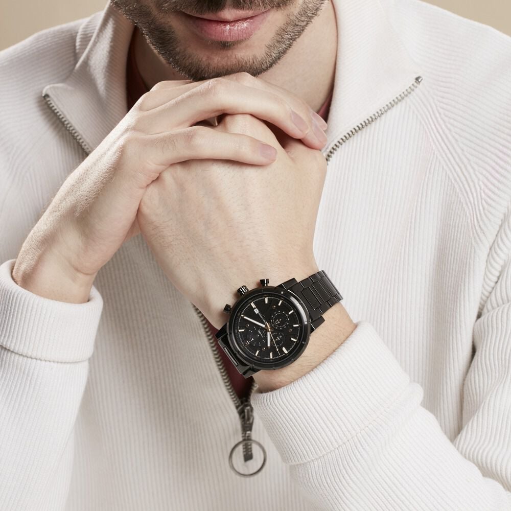Montre Pierre Lannier Criterium Noir - Montres étanches Homme | Marc Orian