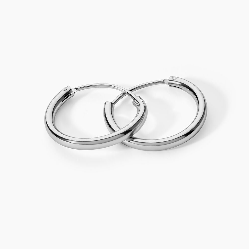 Cr&eacute;oles Argent Blanc Olympia - Cr&eacute;oles Femme | Marc Orian