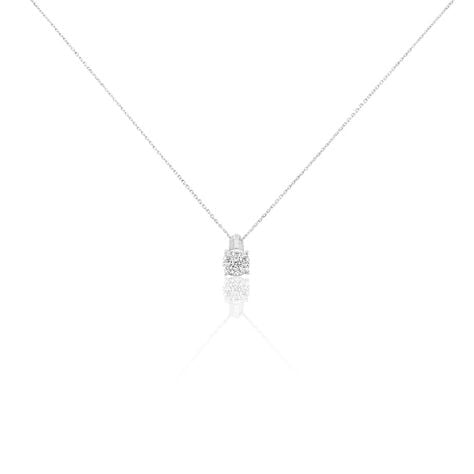 Collier Kate Or Blanc Diamant Synth&eacute;tique - Colliers avec pierres Femme | Marc Orian