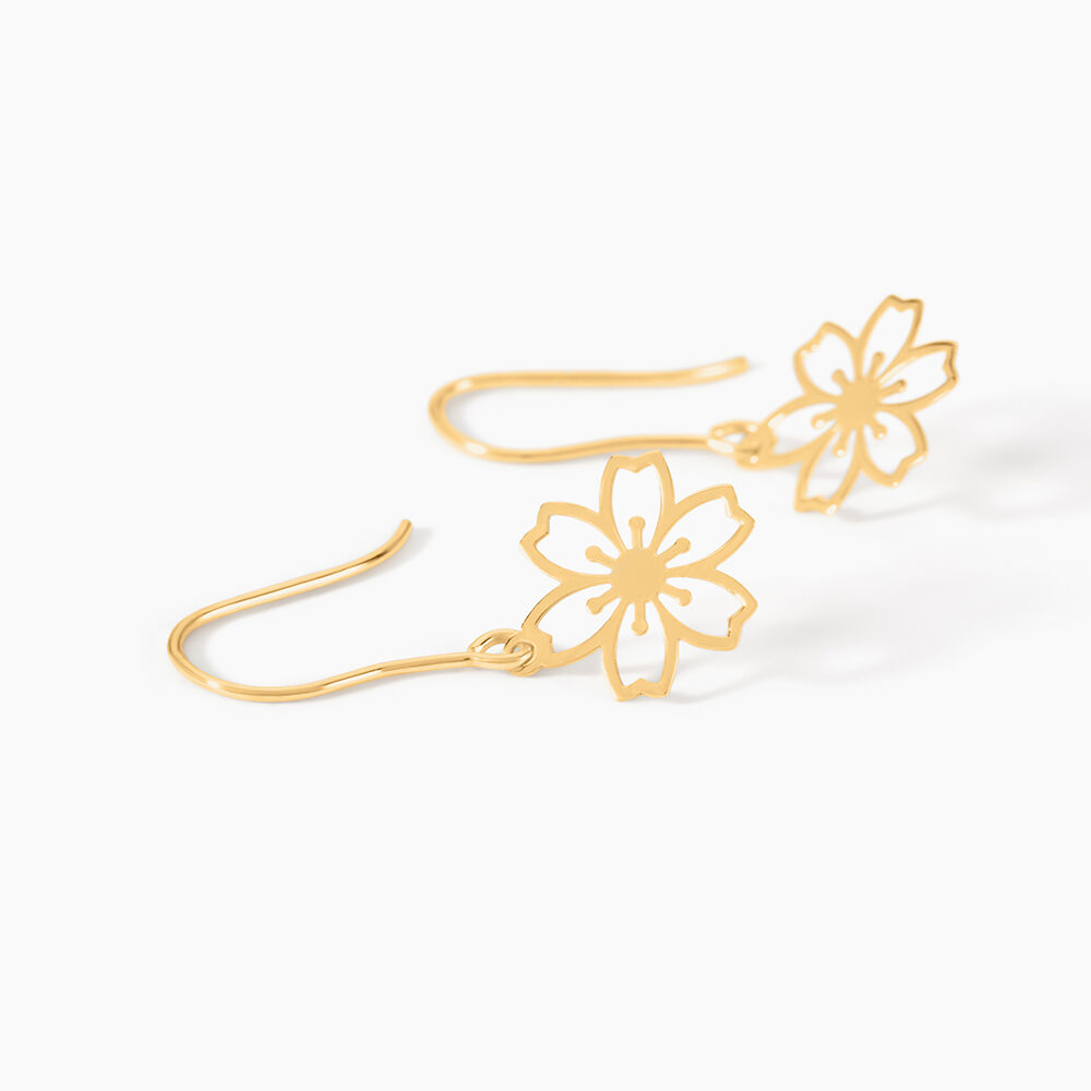 Boucles D'Oreilles Pendantes Marjaana Or Jaune - Pendantes Femme | Marc Orian