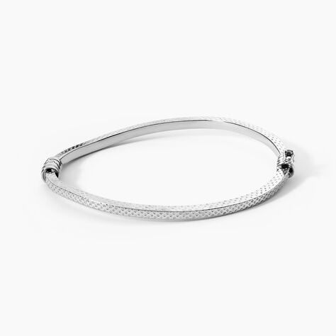 Bracelet Jonc Safietouae Argent Blanc - Bracelets joncs Femme | Marc Orian