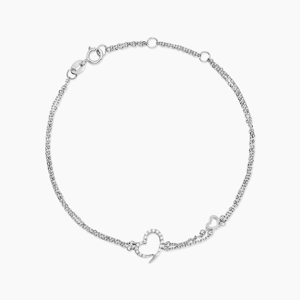 Bracelet Louise Or Blanc Diamant - Bracelets chaînes Femme | Marc Orian