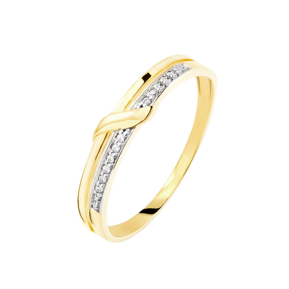 Bague Daynis Or Jaune Diamant - Bagues pierres précieuses Femme | Marc Orian
