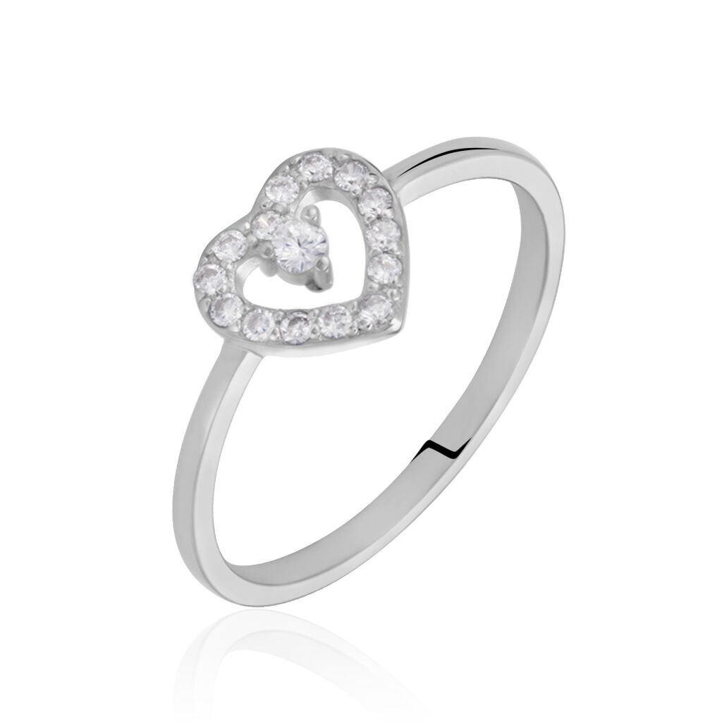 Bague Gautiere Argent Oxyde De Zirconium - Bagues de promesse Femme | Marc Orian
