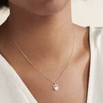 Collier Aloys Or Jaune Perle De Culture Et Oxyde De Zirconium - Colliers avec pierres Femme | Marc Orian