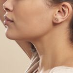 Boucles D'oreilles Puces Philine Fleur Or Jaune - Puces Femme | Marc Orian