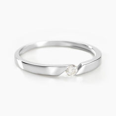 Bague Solitaire Anilie Or Blanc Diamant - Bagues Solitaire Femme | Marc Orian
