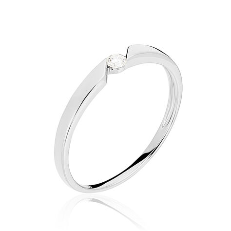 Bague Solitaire Anilie Or Blanc Diamant - Bagues Solitaire Femme | Marc Orian