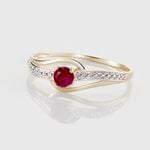 Bague Tanissia Or Jaune Rubis - Bagues vintage Femme | Marc Orian