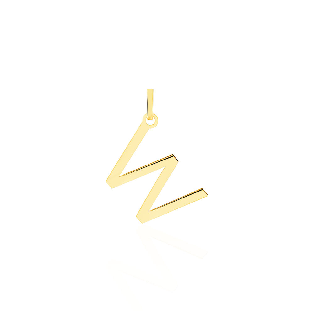 Pendentif Ionia Lettre Or Jaune - Pendentifs Famille | Marc Orian
