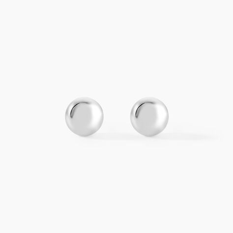 Boucles D'oreilles Puces Virgie Argent Blanc - Puces Femme | Marc Orian