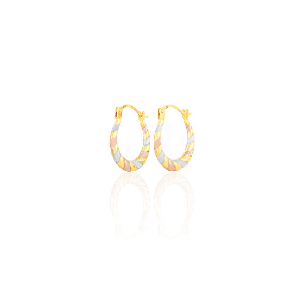 Créoles Rosaura Or Tricolore - Créoles Femme | Marc Orian